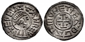 ANGLO-SAXON, Kings of East Anglia. Æthelstan I. Circa 827-845. AR Penny (20mm, 1.52 g, 6h). Portrait type. Mint in East Anglia (Ipswich?); Eadgar, mon...