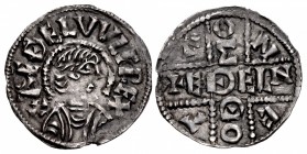 ANGLO-SAXON, Kings of Wessex. Æthelwulf. 839-858. AR Penny (21mm, 1.21 g, 9h). Inscribed Cross type. Canterbury mint, Æthelnoth, moneyer. Struck circa...