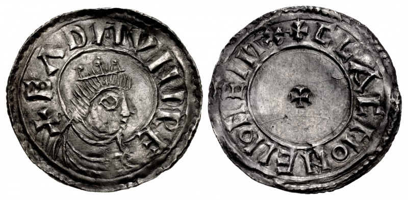 ANGLO-SAXON, Kings of Wessex. Eadmund. 939-946. AR Penny (21mm, 1.48 g, 10h). Bu...