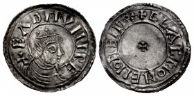 ANGLO-SAXON, Kings of Wessex. Eadmund. 939-946. AR Penny (21mm, 1.48 g, 10h). Bust Crowned (BC) type (BMC vi). Uncertain mint (prob. in East Anglia); ...