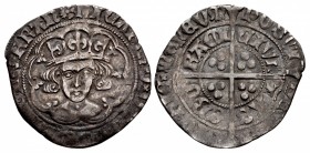 YORK (Restored). Richard III. 1483-1485. AR Groat (26mm, 2.88 g, 11h). York mint; im: halved sun & rose 2/–.