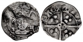 YORK (Restored). Richard III. 1483-1485. AR Penny (15mm, 0.73 g, 2h). York mint; im: rose; Archbishop Thomas Rotherman.