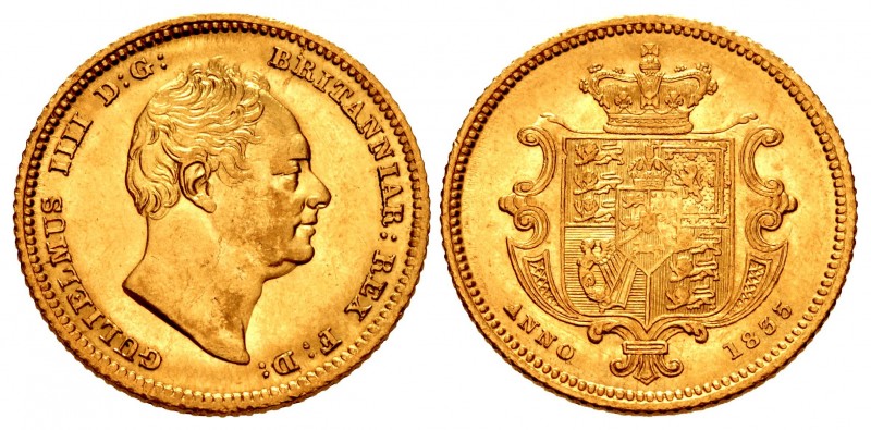 HANOVER. William IV. 1830-1837. AV Half Sovereign (19mm, 3.99 g, 6h). London min...