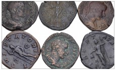 ROMAN. Imperial. Lot of fifty-seven (57) bronze issues of Gordian III.