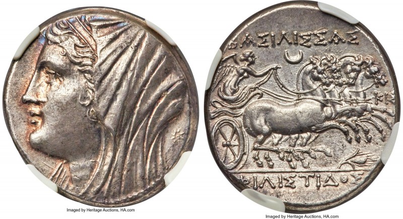 SICILY. Syracuse. Philistis, wife of Hieron II (275-215 BC). AR 16-litrae (26mm,...