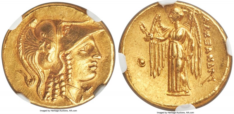 MACEDONIAN KINGDOM. Alexander III the Great (336-323 BC). AV stater (18mm, 8.40 ...