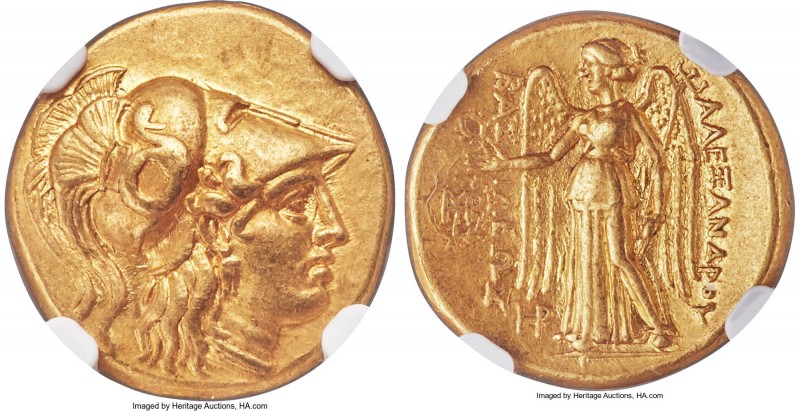 MACEDONIAN KINGDOM. Alexander III the Great (336-323 BC). AV stater (19mm, 8.49 ...