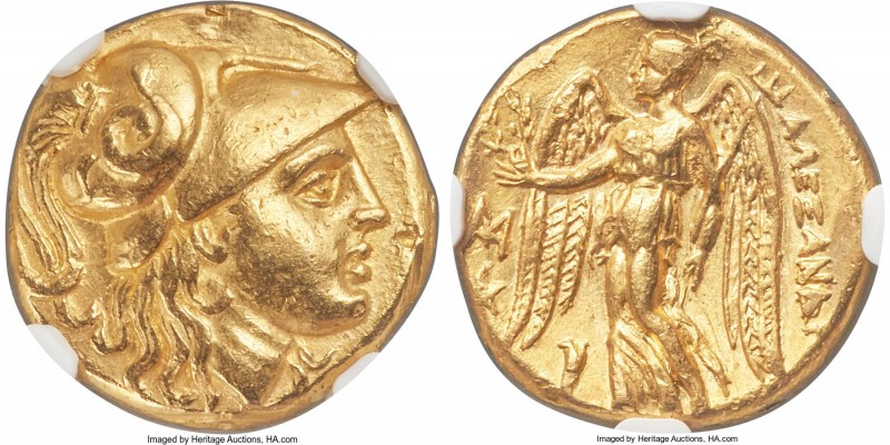 MACEDONIAN KINGDOM. Alexander III the Great (336-323 BC). AV stater (17mm, 8.47 ...