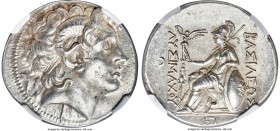 THRACIAN KINGDOM. Lysimachus (305-281 BC). AR tetradrachm (30mm, 17.05 gm, 12h). NGC MS 5/5 - 4/5, Fine Style. Pergamum, ca. 297-281 BC. Diademed head...