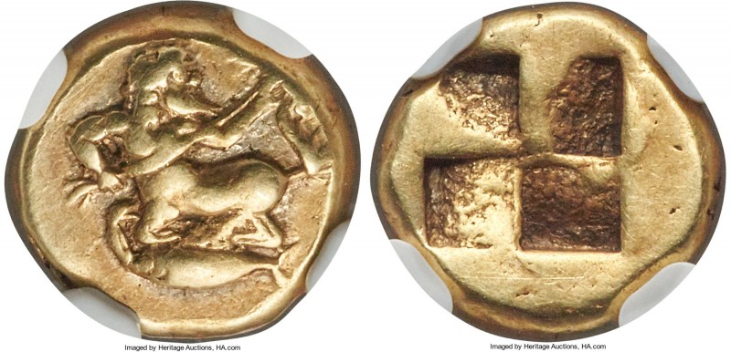 MYSIA. Cyzicus. Ca. 550-450 BC. EL sixth-stater or hecte (11mm, 2.61 gm). NGC VF...