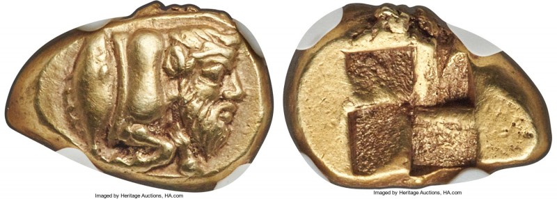 MYSIA. Cyzicus. Ca. 450-350 BC. EL sixth-stater or hecte (13mm, 2.67 gm). NGC Ch...