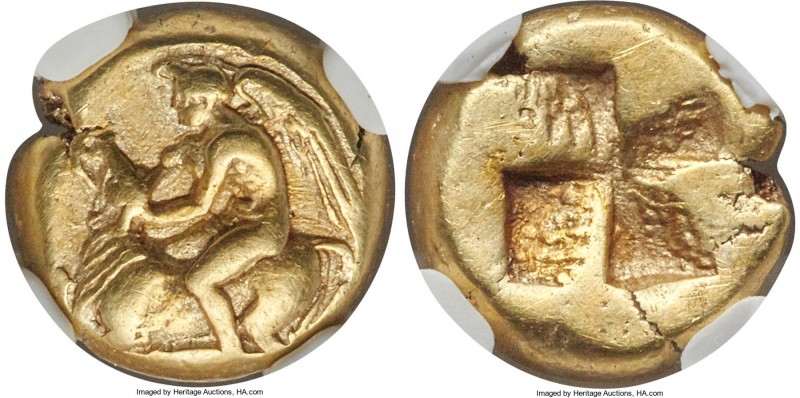 MYSIA. Cyzicus. Ca. 450-350 BC. EL sixth-stater or hecte (11mm, 2.68 gm). NGC Ch...