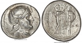 SELEUCID KINGDOM. Seleucus I Nicator (312-281 BC). AR tetradrachm (28mm, 17.05 gm, 4h). NGC Choice VF 5/5 - 4/5. Susa, ca. 305/4-295 BC. Head of Seleu...