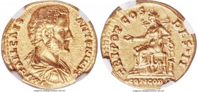 Antoninus Pius, as Caesar (AD 138-161). AV aureus (19mm, 6.86 gm, 5h). NGC Choice XF 5/5 - 5/5. Rome, 25 February-10 July AD 138. IMP T AEL CAES-ANTON...