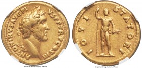 Antoninus Pius, as Augustus (AD 138-161). AV aureus (19mm, 7.27 gm, 5h). NGC VF 5/5 - 4/5. Rome, AD 140-143. ANTONINVS AVG PI-VS P P TR P COS III, lau...