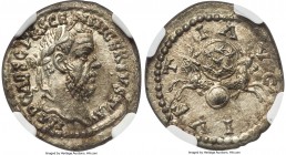 Pescennius Niger (AD 193-194). AR denarius (21mm, 3.26 gm, 7h). NGC MS 5/5 - 3/5. Antioch. IMP CAES C PESCEN NIGER IVSTI AV, laureate head of Pescenni...