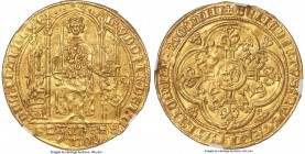Flanders. Louis II de Mâle gold Flandres d'Or ND (1346-1384) MS63 NGC, Ghent mint, Fr-161, Delm-464. 4.15gm. Handsome, a fully uncirculated piece stru...