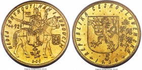 Republic gold 5 Dukatu 1934 MS64 PCGS, KM13, Fr-5. Mintage: 1,101. A premium example of this relatively low-mintage and hotly contested issue displayi...