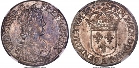 Louis XIV Ecu 1652-A MS63 NGC, Paris mint, KM155.1, Dav-3799, Gad-202, Dup-1469. Evenly struck and displaying mixed blue and graphite obverse tone wit...