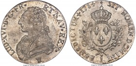Louis XVI Ecu 1784-I MS64 PCGS, Limoges mint, KM564.7, Dav-1333, Dup-1708. An appealing example offering lightly toned, satiny surfaces, a particular ...