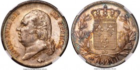 Louis XVIII 5 Francs 1823-L MS65 NGC, Bayonne mint, KM711.8, Dav-87, Gad-614. Lustrous and satiny, the already inspiring surface preservation enhanced...