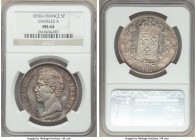 Charles X 5 Francs 1830-A MS64 NGC, Paris mint, KM728.1, Dav-88, Gad-644. Lightly toned throughout, with shimmering luster in the fields enhancing dev...