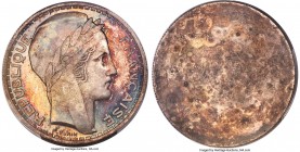 Republic silver Specimen Uniface Obverse Essai 20 Francs ND (1929) SP66+ PCGS, cf. KM879 (circulation issue), GEM-199.1. A nearly pristine trial issue...
