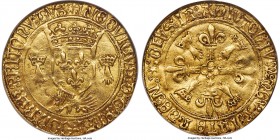 Louis XII gold Ecu d'Or au Soleil de Bretagne ND (1498-1515) XF40 NGC, Nantes mint, Fr-329, Dup-658. Softly struck in areas, as is common for the type...