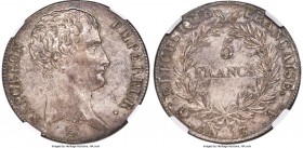 Napoleon 5 Francs L'An 13 (1804/1805)-A MS64 NGC, Paris mint, KM662.1, Gad-580. An ideal early Napoleonic specimen, tied for the finest certified acro...