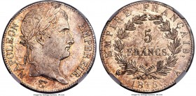 Napoleon "Hundred Days" 5 Francs 1815-A MS63 NGC, Paris mint, KM704.1, Dav-85. Struck during the volatile "hundred days" between Napoleon's return fro...
