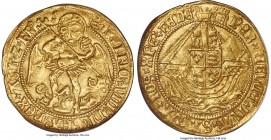 Henry VIII (1509-1547) gold Angel ND (1509-1526) AU55 NGC, Tower mint, Portcullis mm, S-2265, N-1760. Evenly worn in line with the grade, but notable ...
