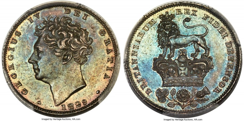 George IV Proof 6 Pence 1829 PR65 PCGS, KM698, S-3815 (incorrectly stated as S-3...