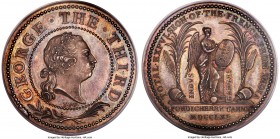British India. George III Proof "Pondicherry Taken" Medal 1761 PR64 PCGS, Eimer-686. By T. Pingo. Later 19th century silver medal by T. Pingo commemor...