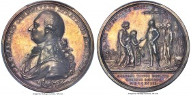 British India. East India Company silver Specimen "Defeat of Sultan Tipu" Medal 1793 SP62 PCGS, BHM-363. 48mm. By C. H. Küchler. Bearing the bust of C...