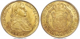 Ferdinand VII gold 8 Escudos 1810 Mo-HJ MS63 PCGS, Mexico City mint, KM160, Fr-47. Boasting the highest grade level that this type has been assigned b...