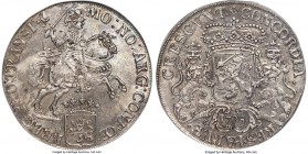 Overyssel. Provincial Ducaton (Silver Rider) 1734 MS61 PCGS, KM80. Crane mm. An avidly collected denomination from a scarcer province, some uneven pat...