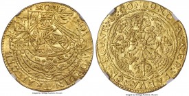 Utrecht. Provincial gold Imitative Rose Noble ND (c. 1600-1602) MS63 NGC, KM6, Fr-277. 7.60gm. Intensely appealing for its assigned grade, a popular i...