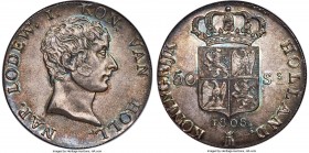 Kingdom of Holland. Louis Napoleon 50 Stuivers 1808 MS67 NGC, Utrecht mint, KM28. The single finest certified example of this popular issue by either ...