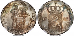 Willem I Rijksdaalder 1816-B MS65 NGC, Utrecht mint, KM46, Dav-225. A laudable selection of the issue, tied for finest certified across both PGCS and ...