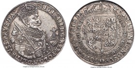 Sigismund III (1587-1632) Taler 1627-II AU50 NGC, KM48.1, Dav-4316, Gum-1216. An elite representative of this large-size silver issue, produced to a h...