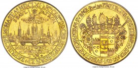 Münster. Christoph Bernhard von Galen (1650-1678) gold 6 Ducat 1661 MS62 NGC, KM82, Fr-1773. 22.9gm. à Rmo • CELsmo • DD • CHRISTOPH • BERN • EPo • ET...