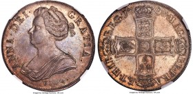 Anne "Vigo" Crown 1703 MS65 NGC, KM519.1, S-3576, ESC-1340. Simply put, this is the best Vigo Crown any collector can ever hope to obtain; almost cert...