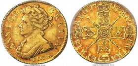 Anne gold "Vigo" 1/2 Guinea 1703 XF40 PCGS, KM510.2, S-3565. One of the rarest and most desirable types of the entire Half Guinea series, struck from ...