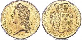 George II gold "East India Company" 5 Guineas 1729 MS60 NGC, KM571.2, S-3664. An exceptional specimen of one of the most historical 5 Guinea pieces in...