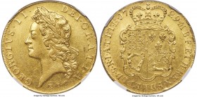 George II gold "East India Company" 5 Guineas 1729 AU55 NGC, KM571.2, S-3664. Offering something very near to Mint State appeal, the selection display...