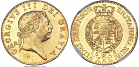 George III gold "Military" Guinea 1813 MS64 NGC, KM664, S-3730. One of just 80,000 of the type produced to pay soldiers fighting in the Napoleonic War...