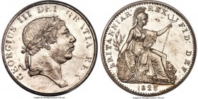 George IV platinum Proof Pattern Mule Farthing 1825 PR60 PCGS, ESC-pg. 315 (4 known), Peck-1419 (ER). Of the highest rarity, a platinum trial piece st...