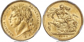 George IV gold Sovereign 1823 MS61 NGC, KM682, S-3800. Very appealing for its grade, bearing near-full luster and only trivial bagmarks, hints of oran...