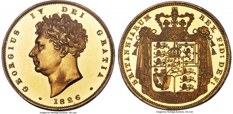 George IV gold Proof 2 Pounds 1826 PR64 Deep Cameo PCGS, KM701, S-3799, W&R-228....