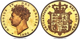 George IV 3-Piece Certified gold Partial Proof Set 1826 PCGS, 1) 1/2 Sovereign - PR64, KM700, S-3804 2) Sovereign - PR64, KM696, S-3801 3) 2 Pounds - ...